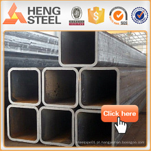 Tubo quadrado de aço preto Hengji 40x40 / seção oca